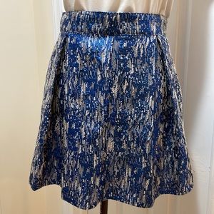 Bethany Mota Metallic Blue Skirt